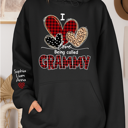 I Love Being Called Mimi Hoodie, Personalized Grandma Shirt with Kids Names