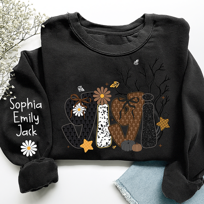 Personalized Grandma, Prayer Sweatshirt, Custom Gigi Nickname with Kids