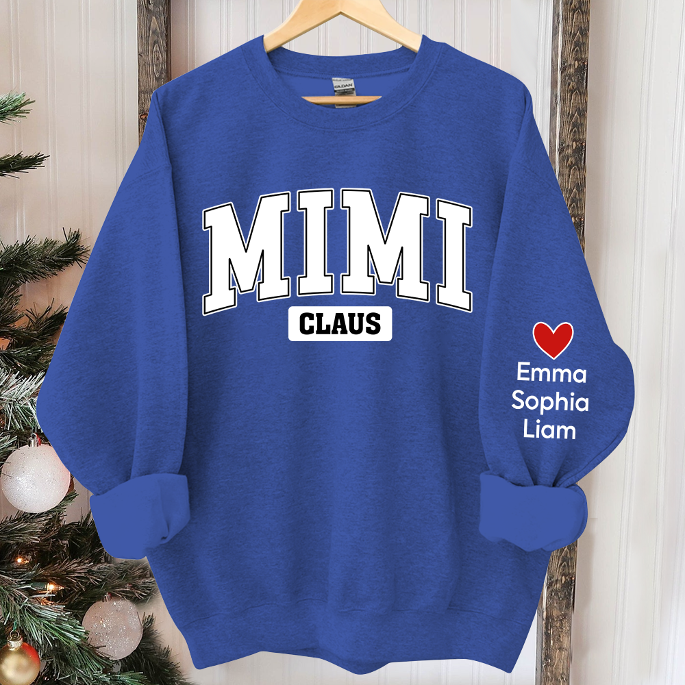 Personalized Mimi Claus Christmas, Custom Mimi And Kids, Grandma Gift TH Sweatshirt