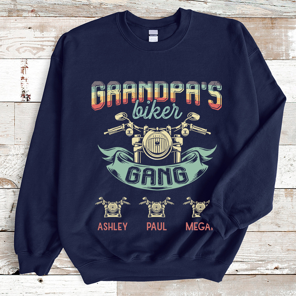 Grandpa Biker Gang Retro Sweatshirt