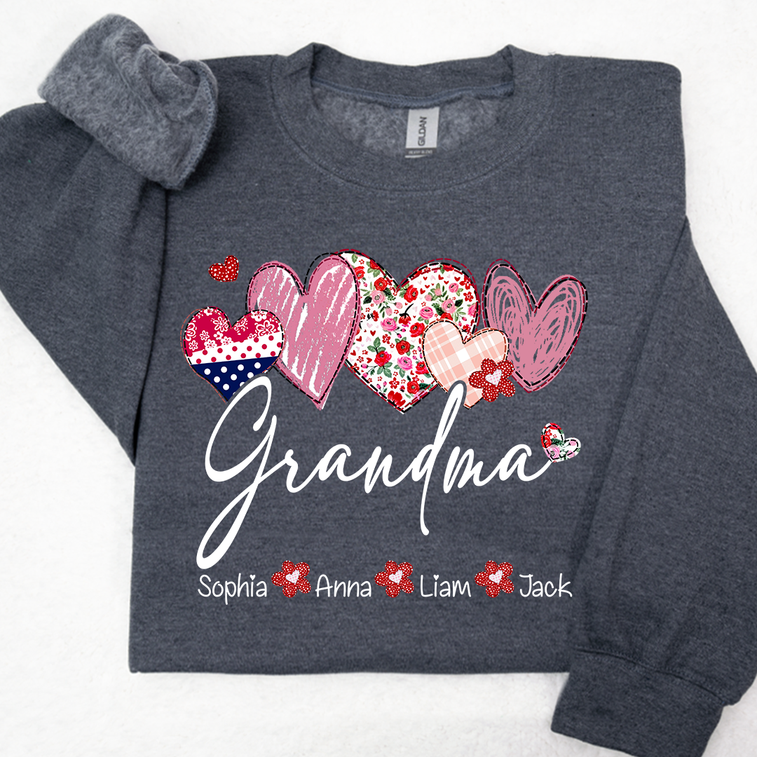 Valentine's Day Heart Grandma Life And Kids LTP01