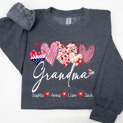 Valentine's Day Heart Grandma Life And Kids LTP01
