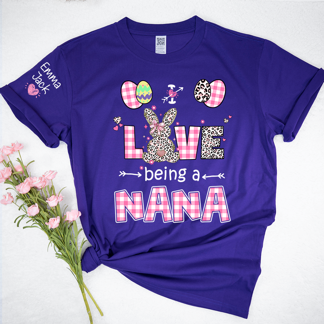 I Love Being a Nana Sweatshirt, Cute Pastel Family Crewneck for Nana