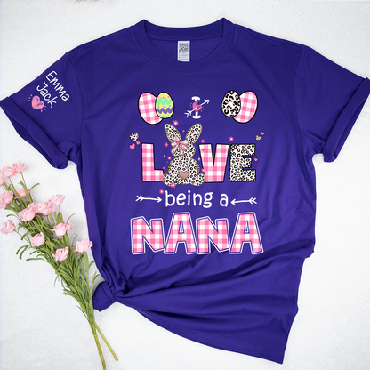 I Love Being a Nana Sweatshirt, Cute Pastel Family Crewneck for Nana