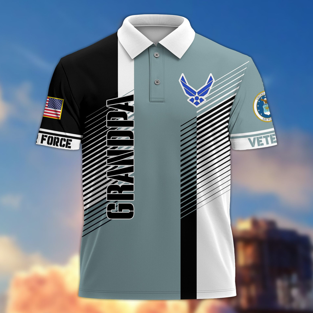 Premium US Veterans Polo Shirt, Gifts On Father's Day 3D Polo Shirt