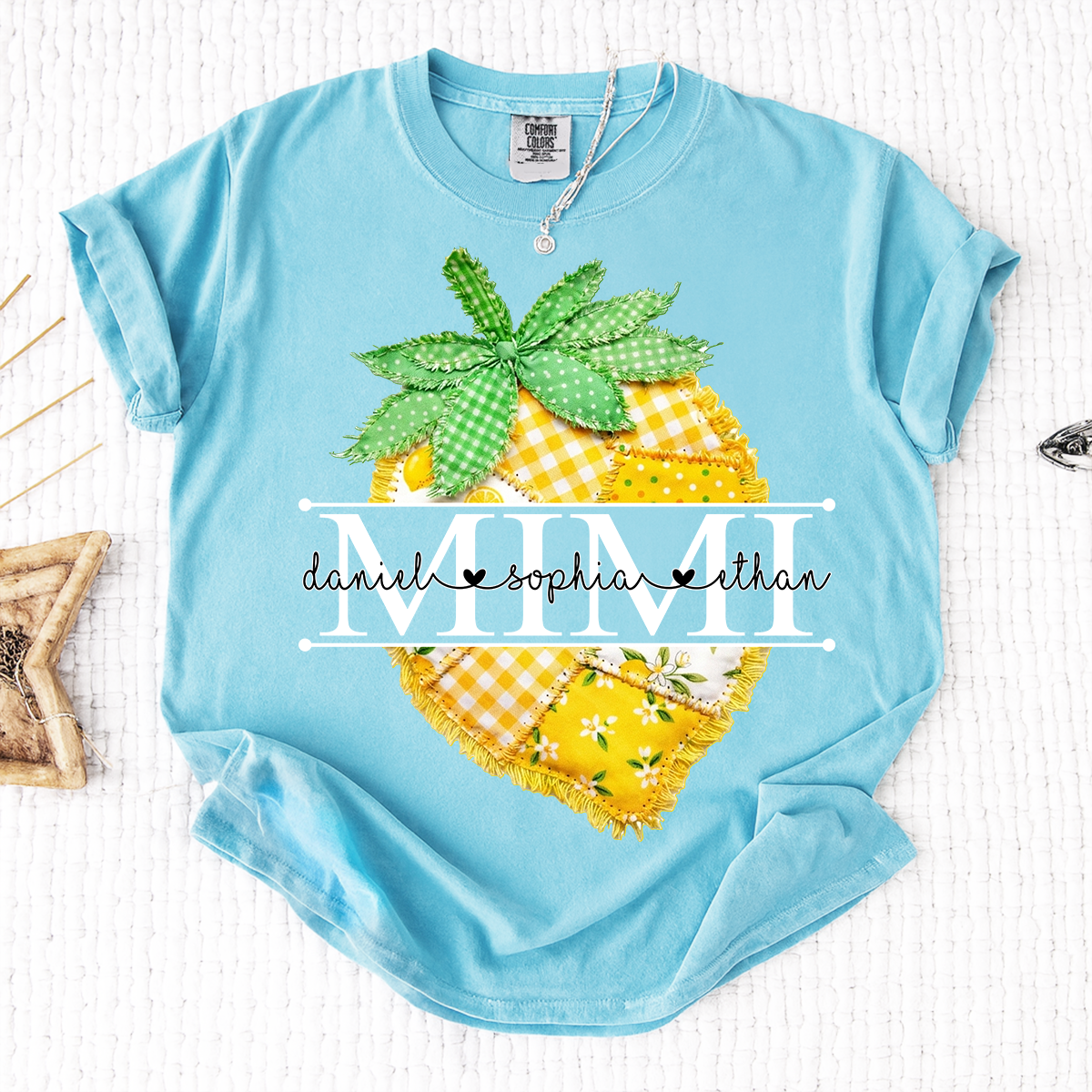 Comfort Colors® Personalized Mimi Lemon Shirt, Sweet Summer Fruit Grandma Gift