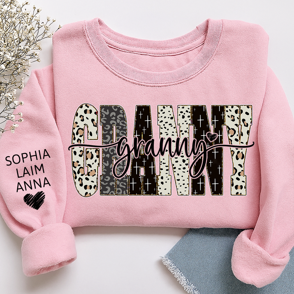 Custom Bible Style Granny Sweatshirt – Personalized Gift for Mom, Mama, or Grandma with Grandkids’ Names