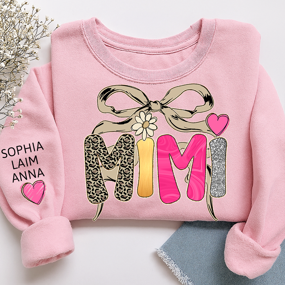Floral Fall Style Design, Custom Mimi Gifts for Grandma and Kids