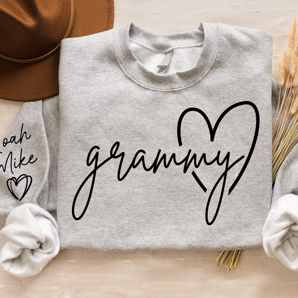 Personalized Grammy Sweatshirt, Custom Grandkids Names, Grandma Gift