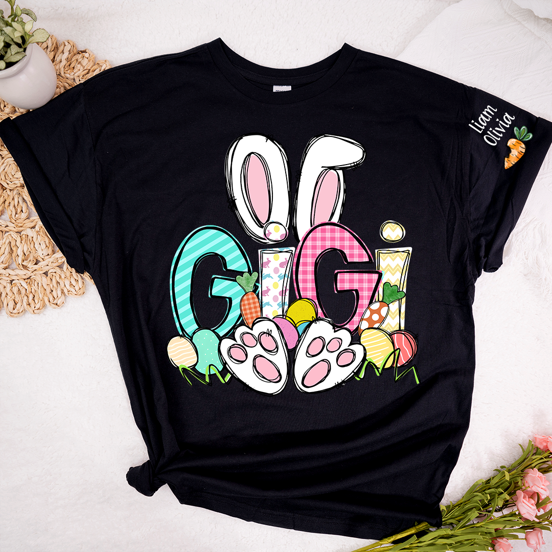Easter Bunny Carrot Gigi And Kids LTP01 TShirt
