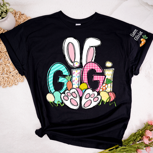 Easter Bunny Carrot Gigi And Kids LTP01 TShirt