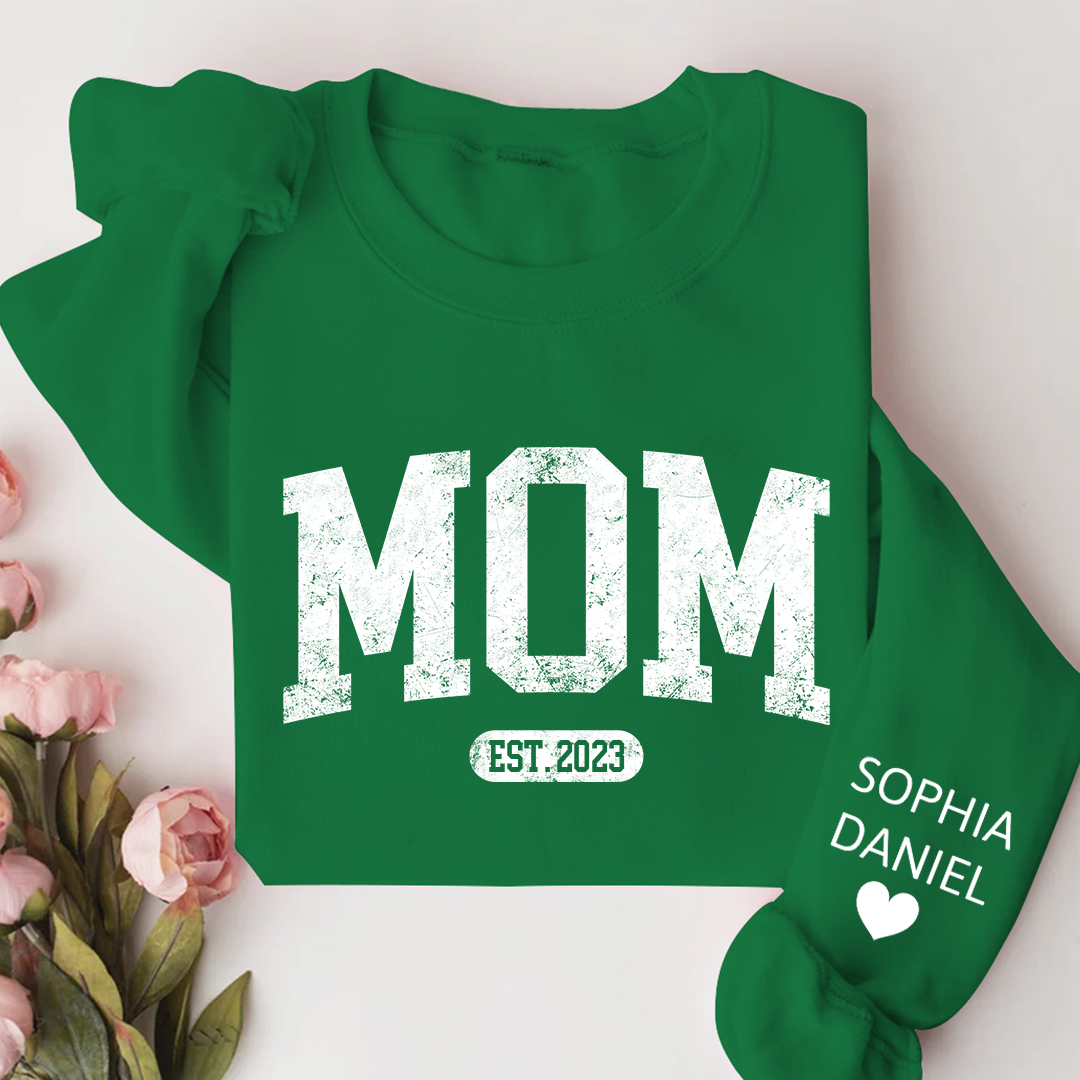Personalize Mom, Mama, Mum, Mommy And Kids CTH01 Sweatshirt