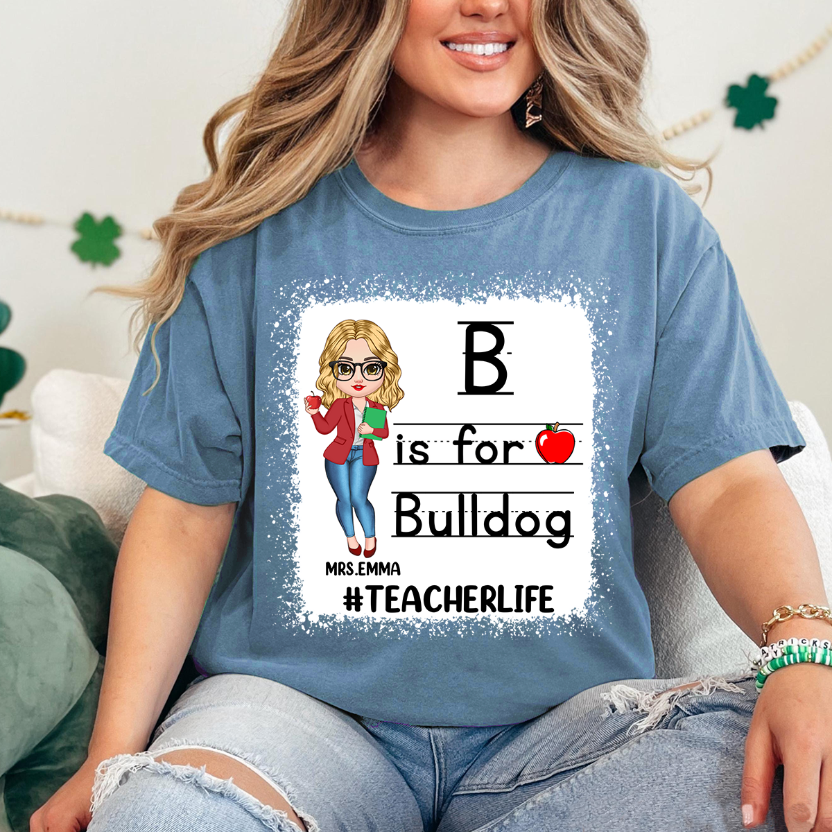 Comfort Colors® Custom School Mascot Custom Teacher Shirt, Custom Gifts For Teacher T-Shirt
