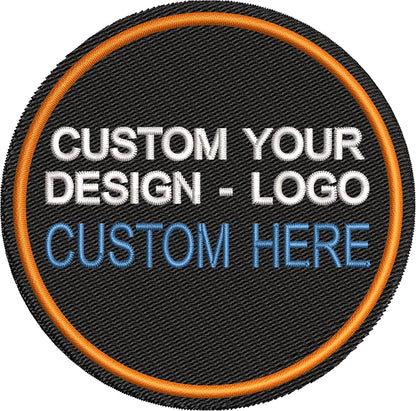 Custom Embroidered Logo Patch – Personalized Iron-On/Hook & Loop for Backpacks, School, Team, Company