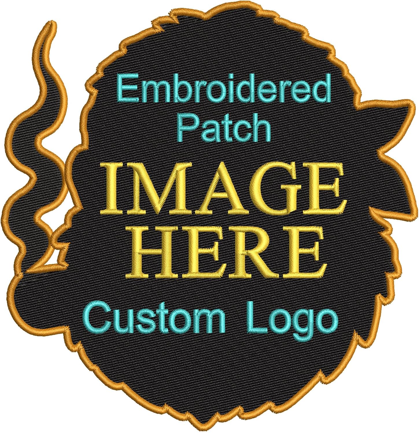 Custom Embroidered Rectangle Patches – Personalized Iron-On/Sew-On Hook & Loop for Clothing, Backpacks, Hats