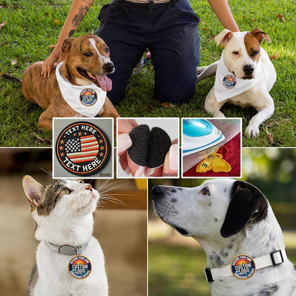 Custom Embroidered Logo Patches – Personalized Iron-On/Sew-On Hook & Loop, Any Shape for Backpacks, Jackets, School, Teams