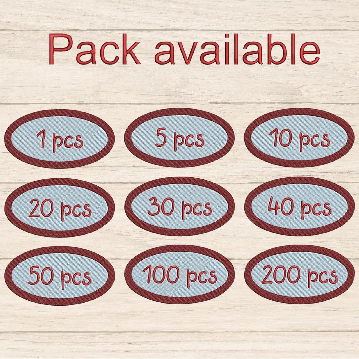 Personalized Embroidered Patches – Custom Logo, Image, or Text, Iron-On/Sew-On Hook & Loop, 3"–11" for Clothing & Hats
