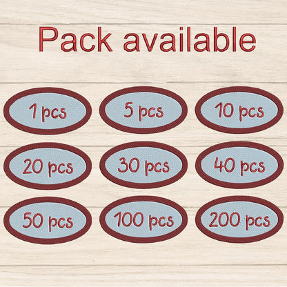 Personalized Embroidered Patches – Custom Logo, Image, or Text, Iron-On/Sew-On Hook & Loop, 3"–11" for Clothing & Hats