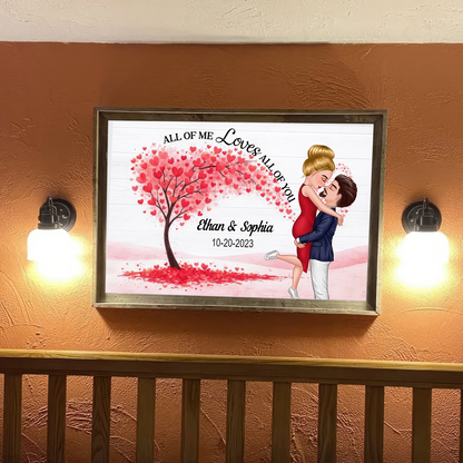 Custom Forever Be My Always Love Quote, Poster Romantic Valentine Gift for Couple