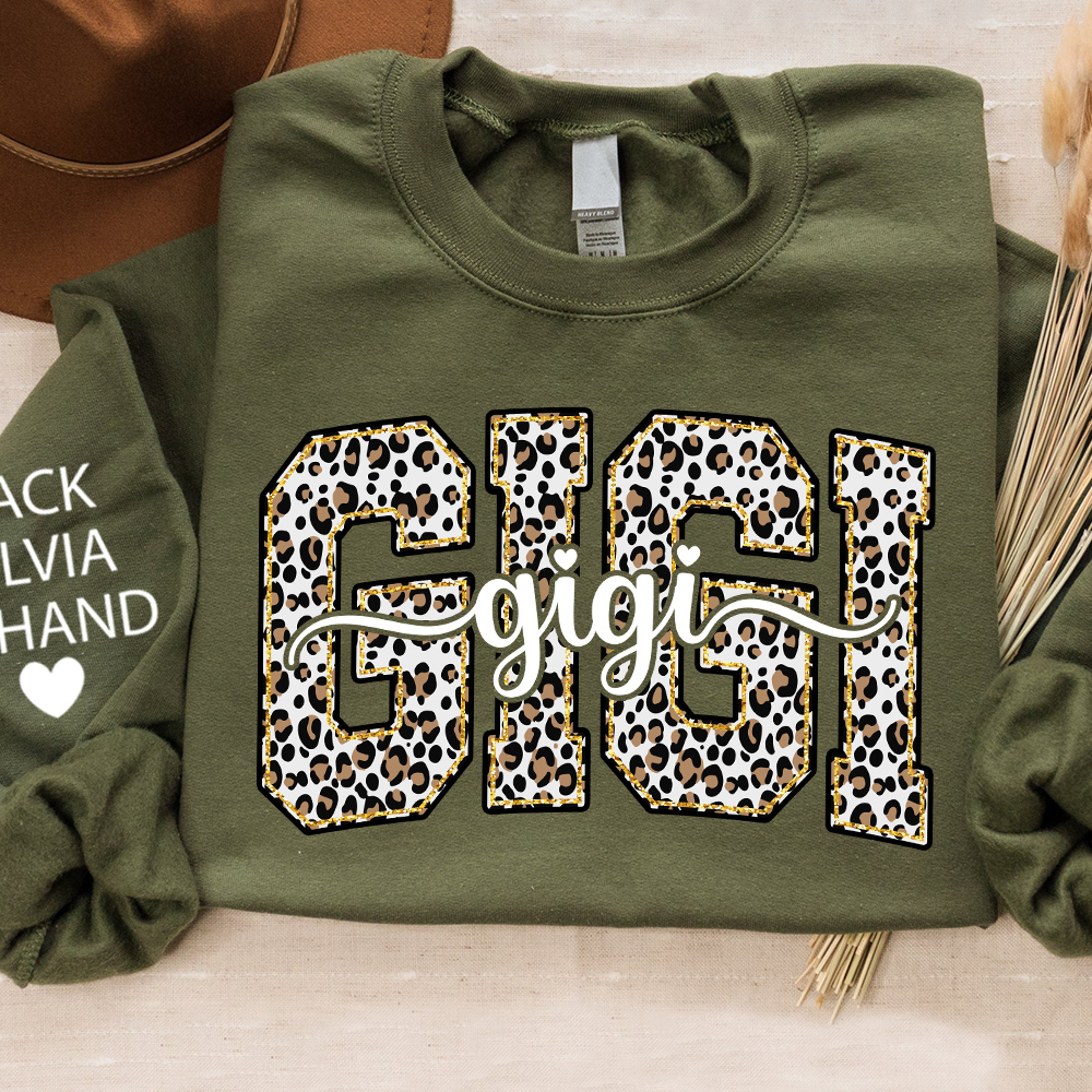 Gigi Leopard Bible Style Design, Custom Gift For Gigi And Her Grandchildren