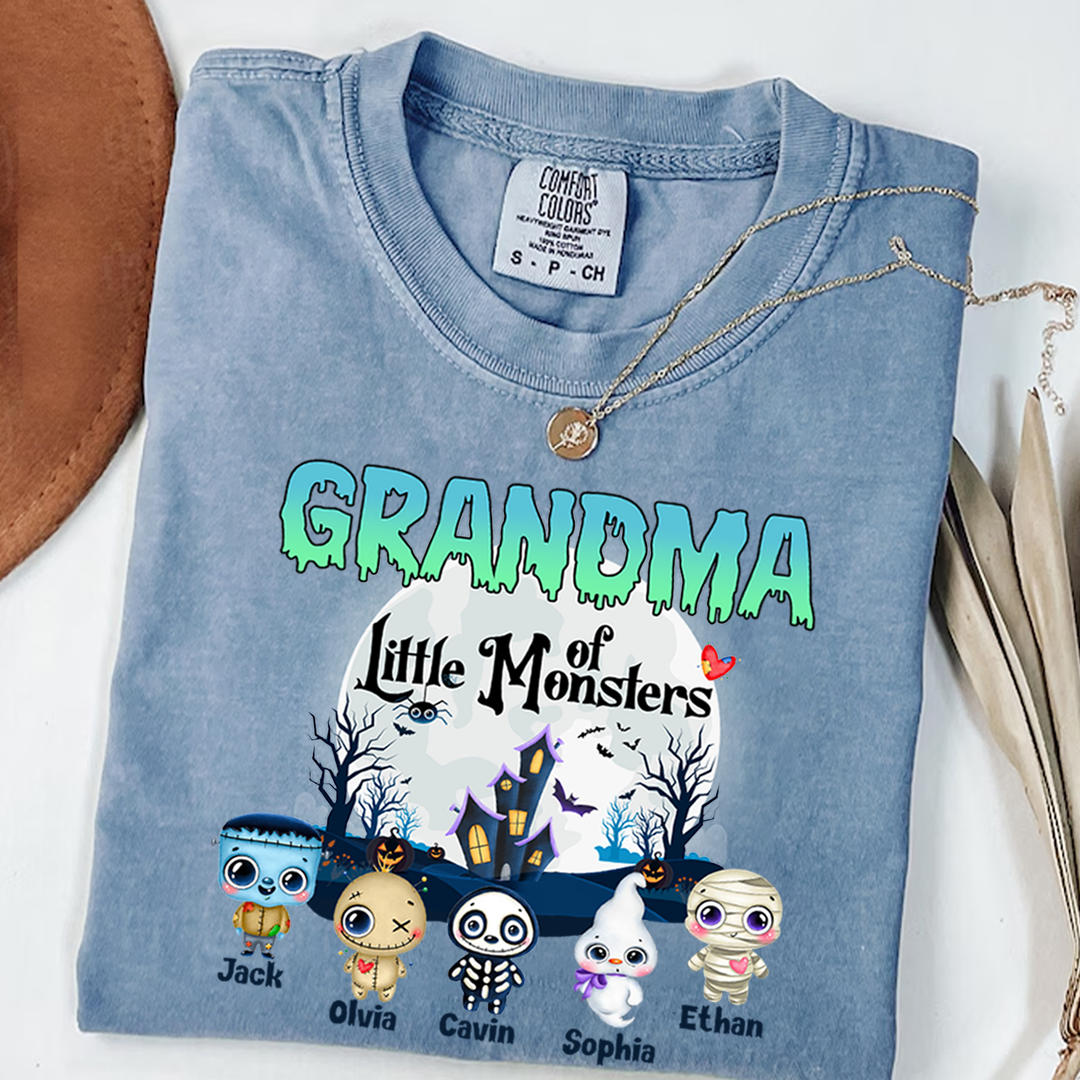 Personalized Custom Grandma Little Of Monsters cute T-Shirt