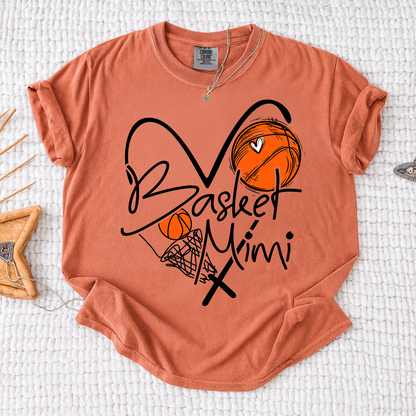 Comfort Basketball Mimi Shirt Personalized with Grandkids Names, For Gift Grandma