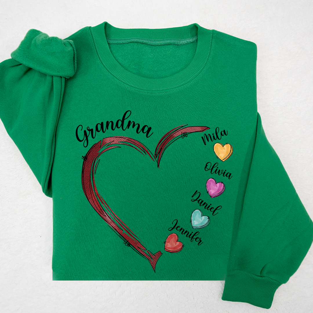 Valentine's Love Heart For Grandma And Kids LTP01