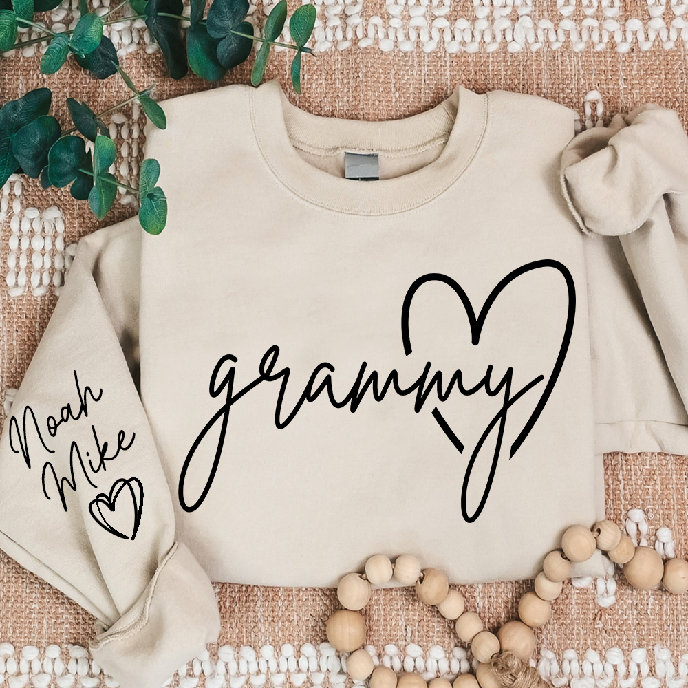 Personalized Grammy Sweatshirt, Custom Grandkids Names, Grandma Gift