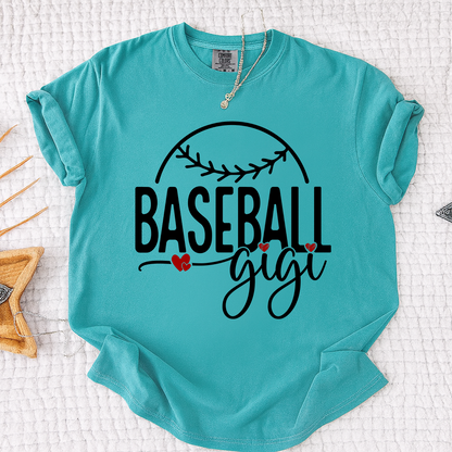 Comfort Colors® Baseball Gigi Heart, For Gift Grandma And Kids