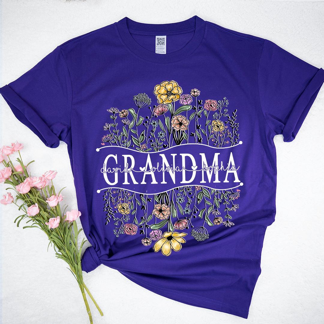 Wildflowers Sketch Grandma And Kids LTP01