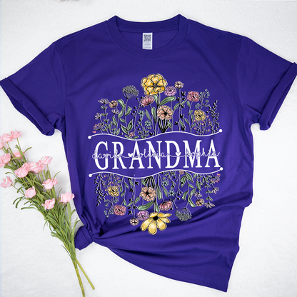 Wildflowers Sketch Grandma And Kids LTP01