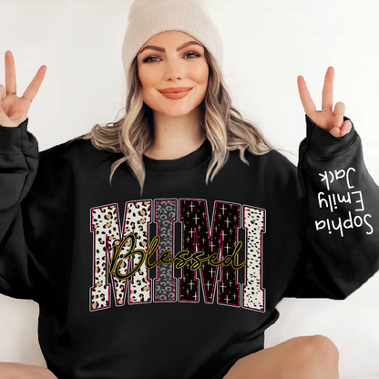 Leopard Bible Bundle, For Gift Grandma, Custom Grandma Name And Kids