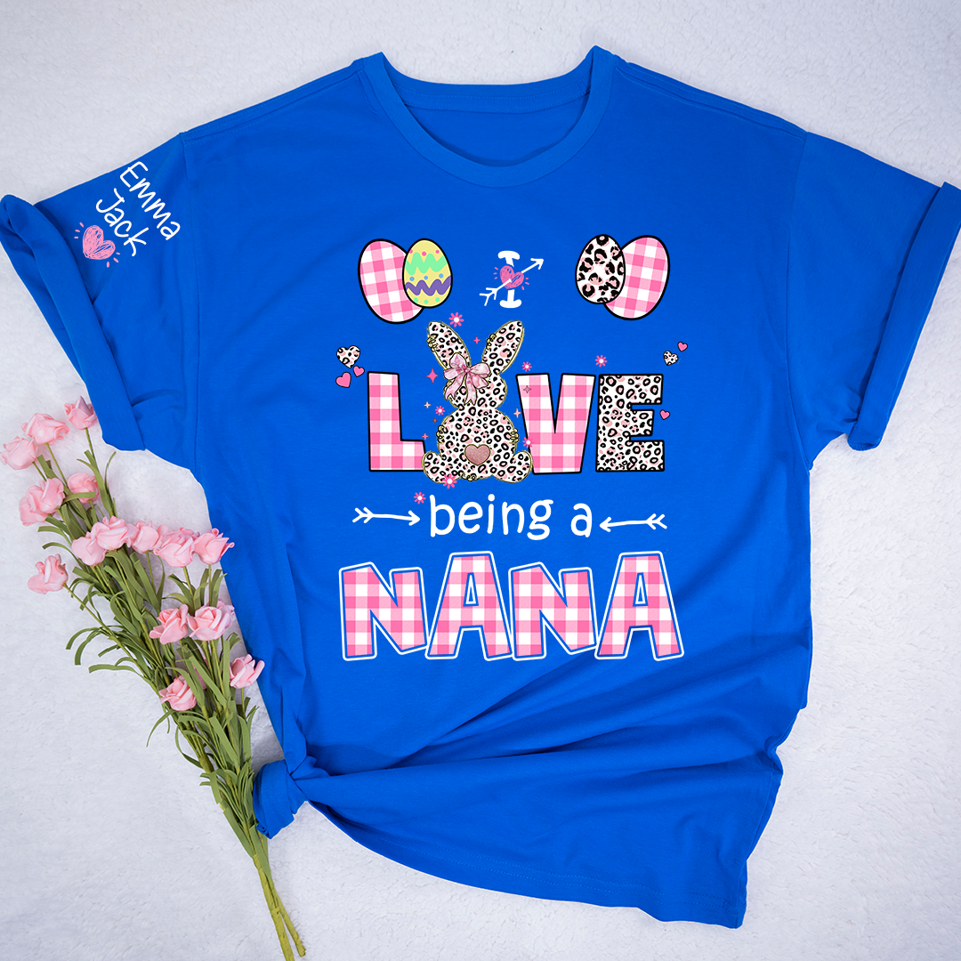 I Love Being a Nana Sweatshirt, Cute Pastel Family Crewneck for Nana