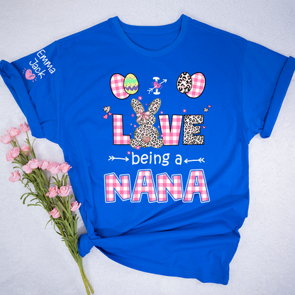 I Love Being a Nana Sweatshirt, Cute Pastel Family Crewneck for Nana