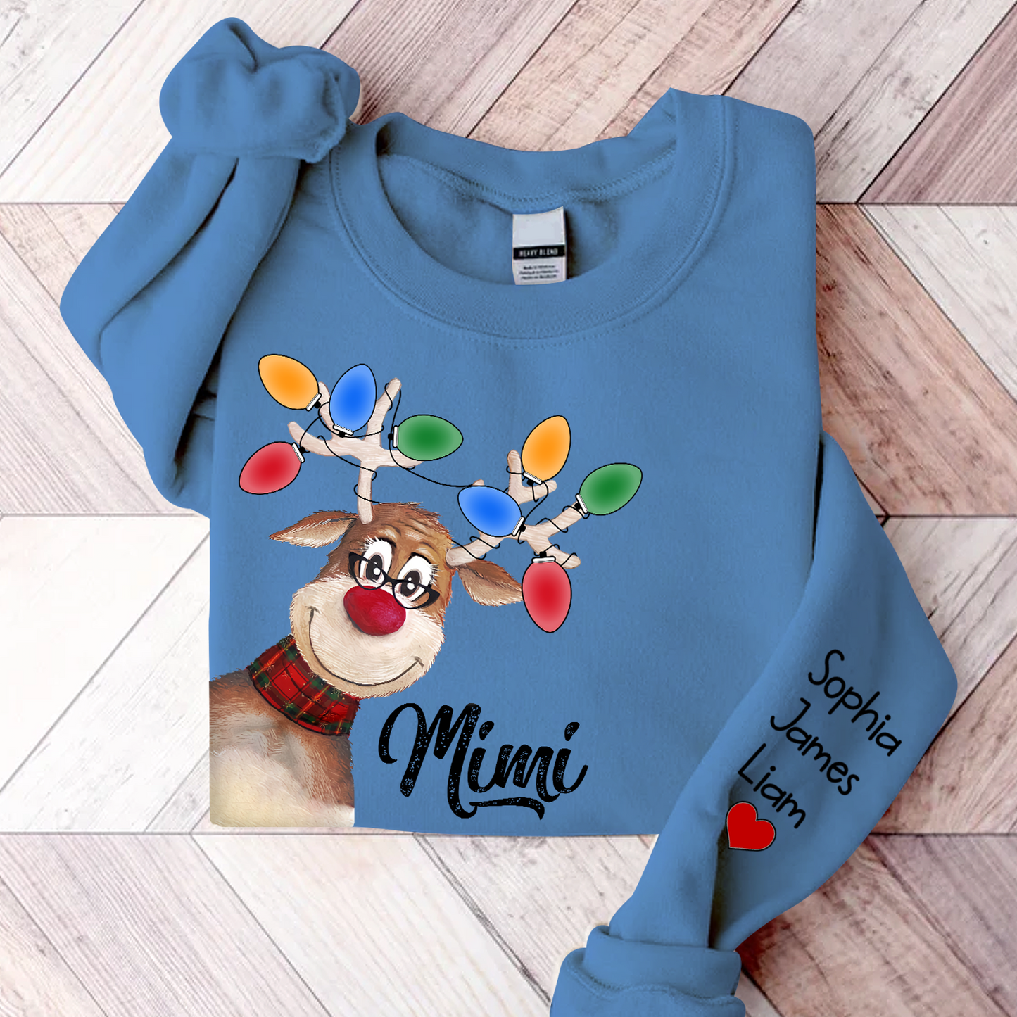 Personalized Mimi Reindeer Christmas, Custom Mimi And Kids, Grandma Gift TH Sweatshirt