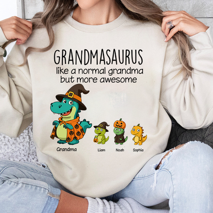Saurus Pumkin Halloween Custom Nick Name, Gifts For Grandma And Kids