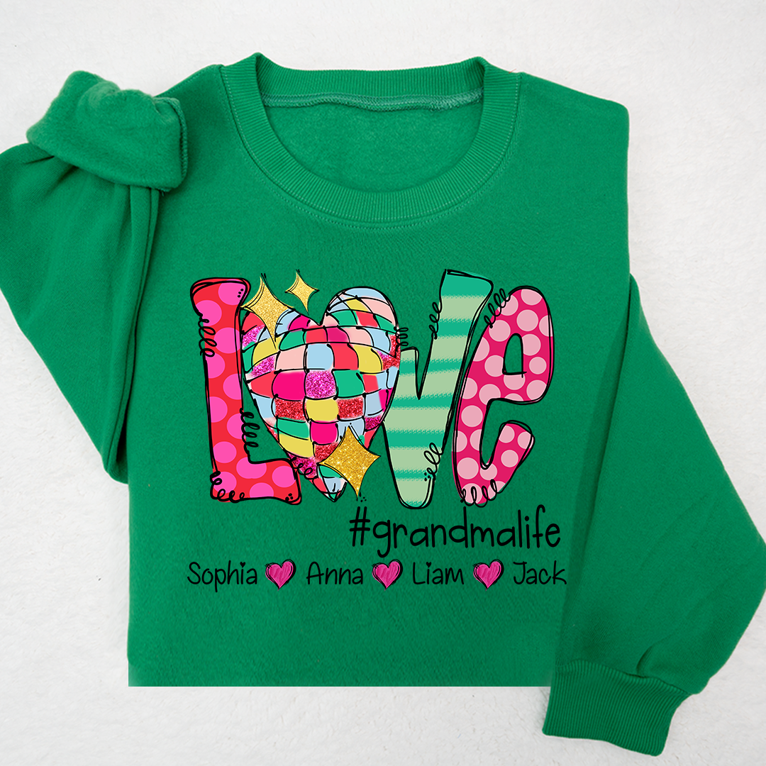 Love Grandma Life And Kids Heart LTP01