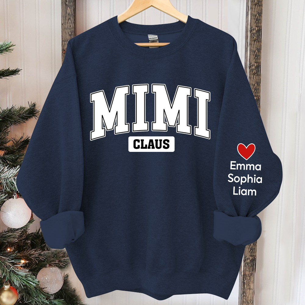 Personalized Mimi Claus Christmas, Custom Mimi And Kids, Grandma Gift TH Sweatshirt