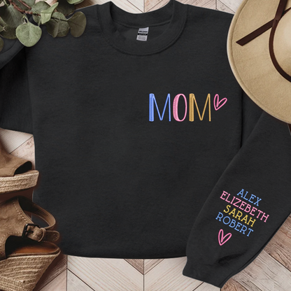 Custom Embroidered Sweatshirt, Christmas Gift for Grandma Mom Godmother Aunt Sister