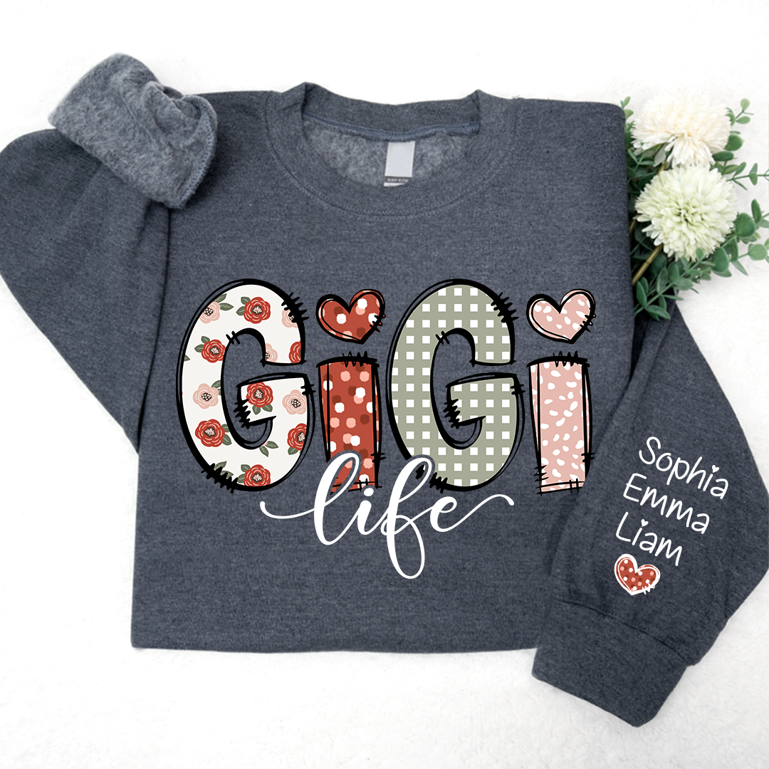 Custom Gigi Life And Grandkids Sweatshirt