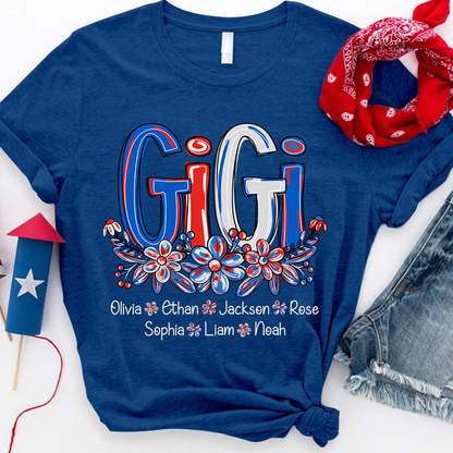 Red White Blue USA 4th July For Grandma And Kids LTP01