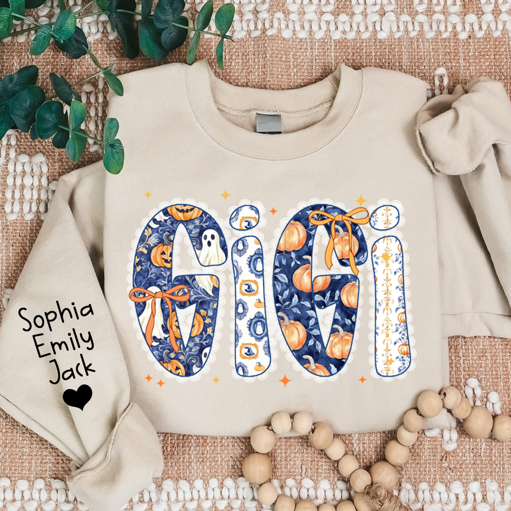 Personalized Fall Pumpkin, Custom Gifts for Gigi and Kids