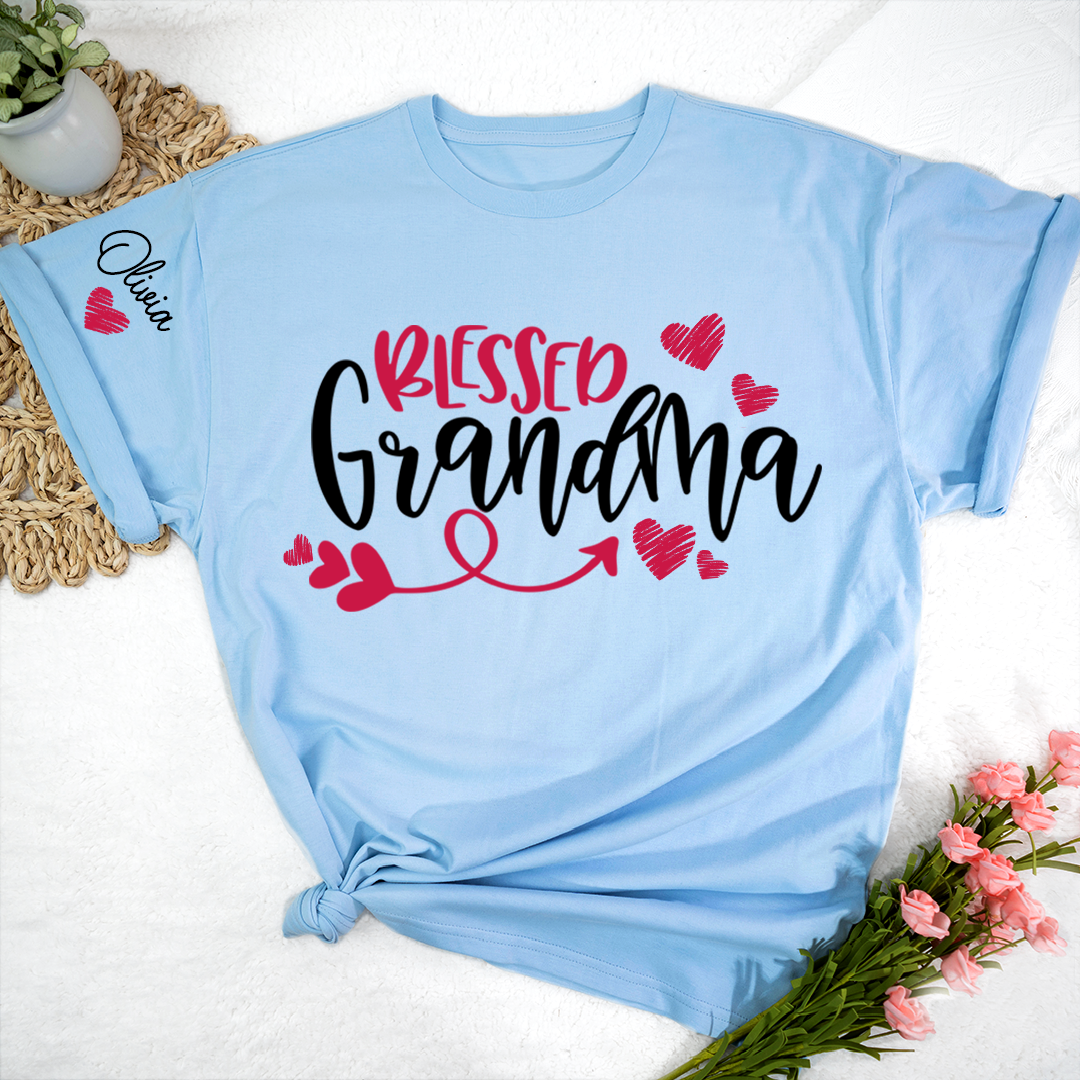 Blessed Grandma T-Shirt 2025, For Give Grandma And Kids
