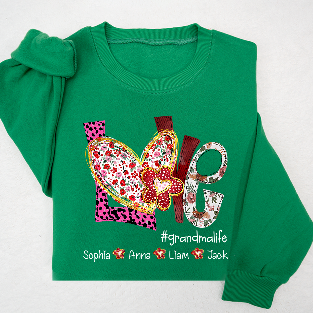 Valentine's Day Love Grandma Life And Kids LTP01