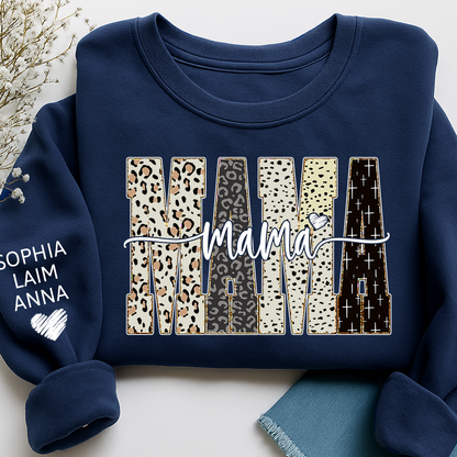 Custom Bible Style Mama Sweatshirt – Personalized Gift for Mom, Mama, or Grandma with Grandkids’ Names