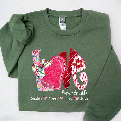 Love Custom Grandma Life And Kids Valentine's Day  LTP01