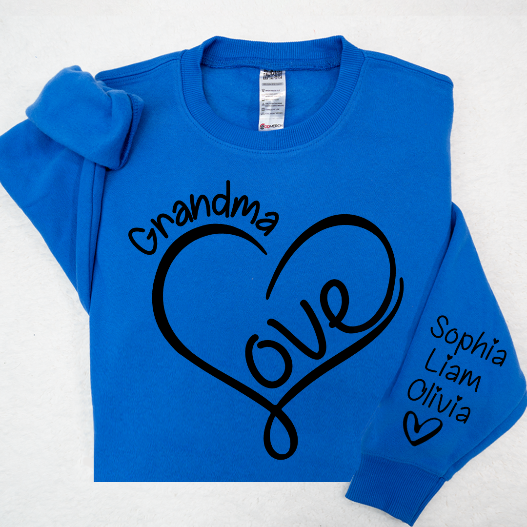 Valentine Love Heart Grandma And Kids LTP01