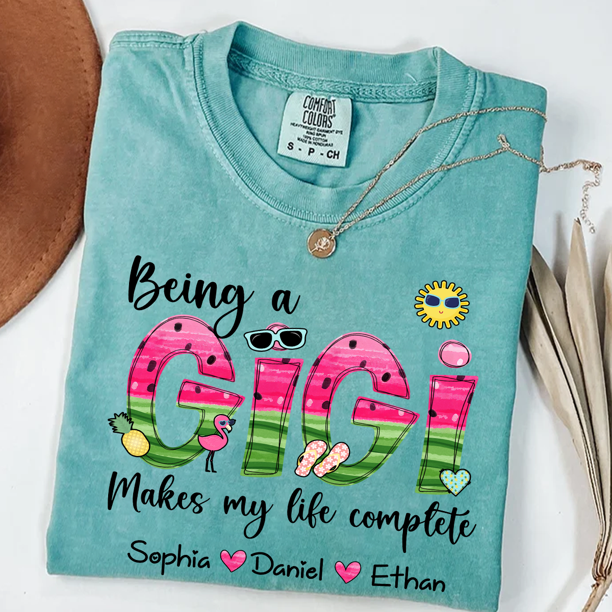 Comfort Colors® Custom Being A Mimi Makes My Life Complete Watermelon T-Shirt