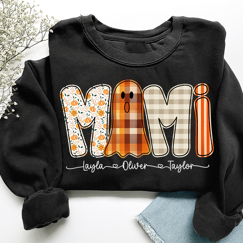 Personalized Naughty Halloween Mimi Ghost, For Gift for Grandma And Kids