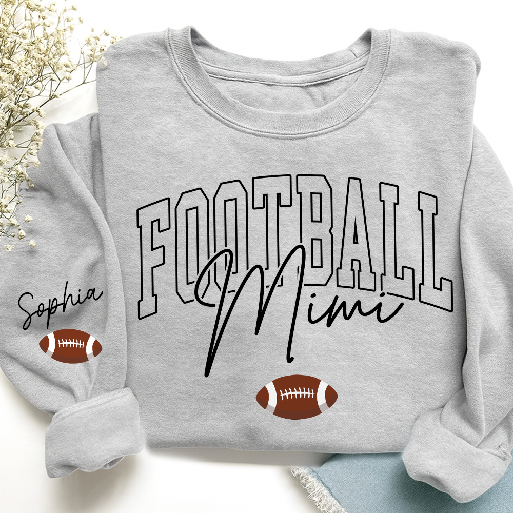 Personalized Mimi Baseball Sweatshirt, Custom Gifts for Grandma and Grandchild